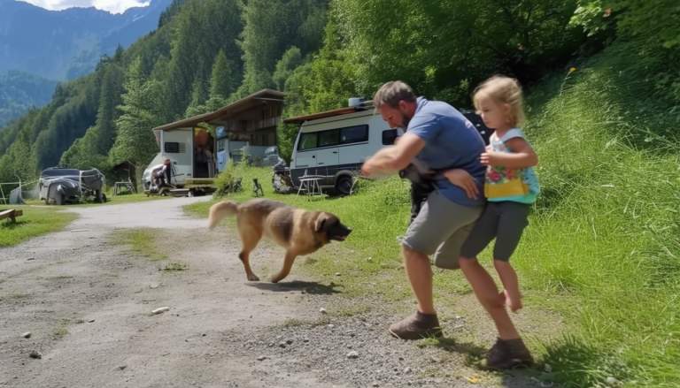 Incroyable sauvetage : Comment un père héroïque a protégé sa fille de 4 ans d’une attaque de chien dans un camping en Haute-Savoie ?